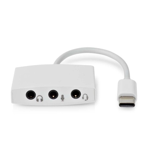 Išorinis USB C garso adapteris 3 x 3.5mm Aux Nedis 